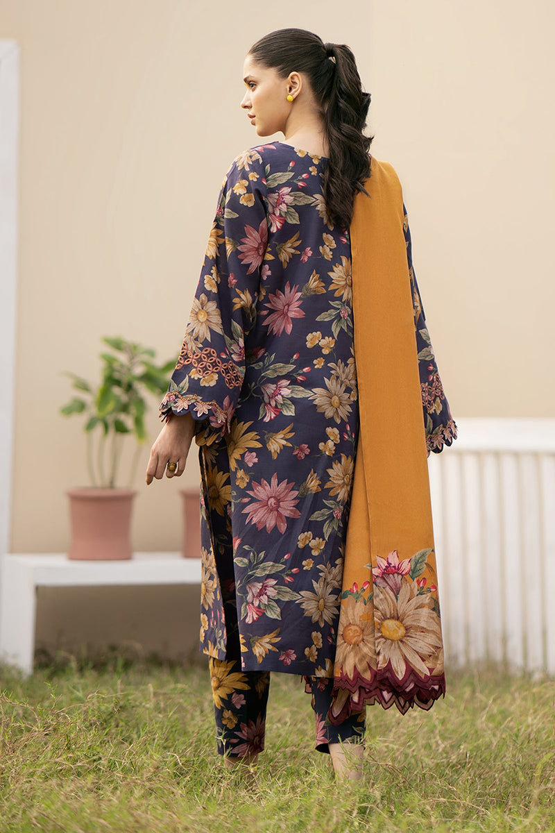 3PC DIGITAL PRINTED DHANAK SUIT-NJK952