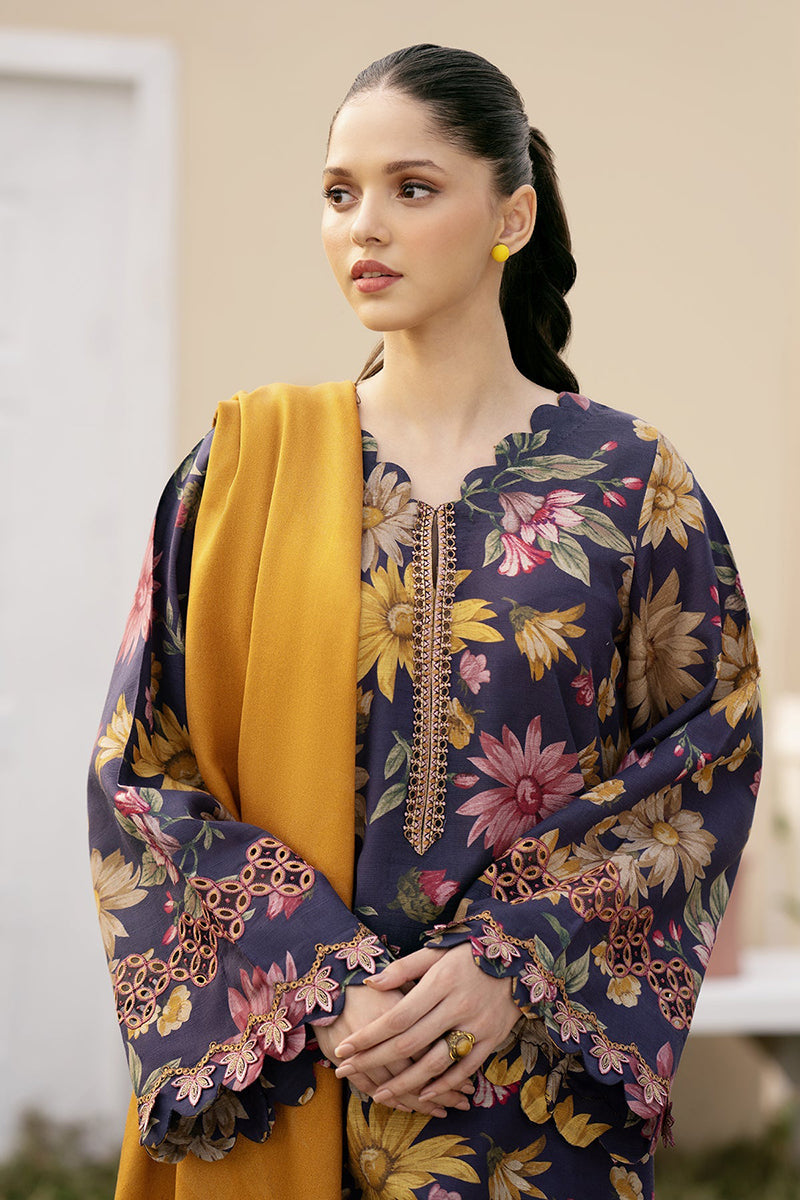 3PC DIGITAL PRINTED DHANAK SUIT-NJK952