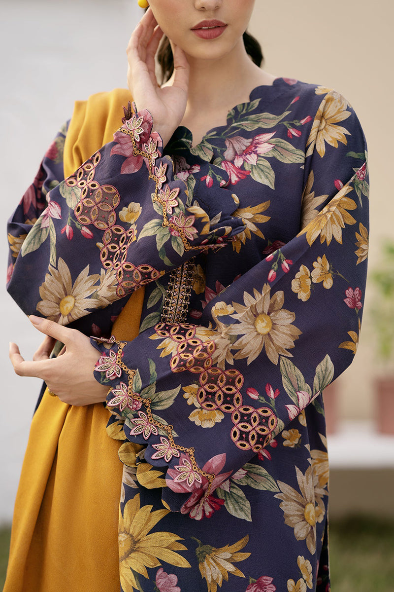 3PC DIGITAL PRINTED DHANAK SUIT-NJK952